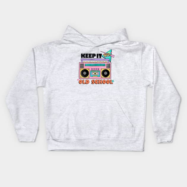 Old School 90s Kids Hoodie by rmcbuckeye